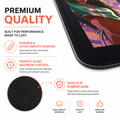 Grand Theft Auto VI LED Gaming Mouse Pad | Wireless Charging